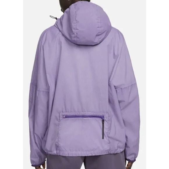 Nike DM6506 579 Women's Sz XL Purple Repel Tech Pack Packable Hooded Jacket $175 - Picture 2 of 12